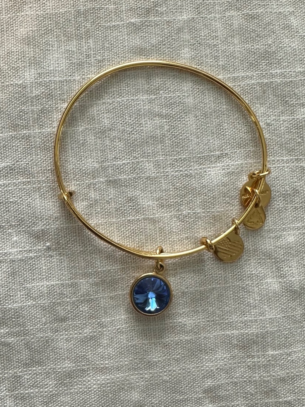 Alex and Ani Sapphire stone bangle
